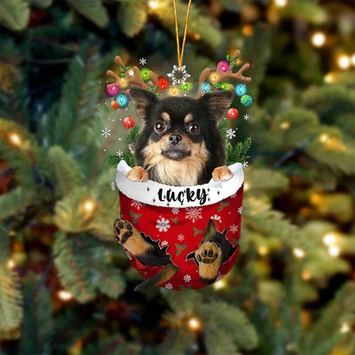 Vista 47 de Adorno de Navidad personalizado para perro Airedale Terrier en bolsillo de nieve, adorno para árbol de Navidad, idea de regalo para amantes