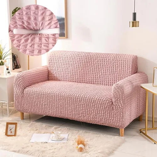 Vista 4 de Konsilsa Funda elástica para sofá, funda antideslizante para sillón, funda gruesa y lavable con parte inferior elástica, protector de muebles