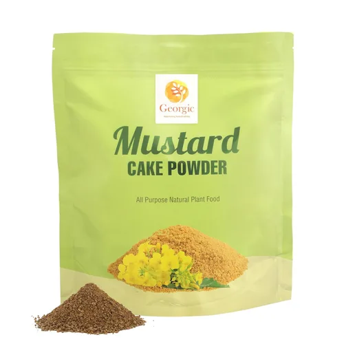 Vista 8 de Polvo de pastel de aceite de mostaza, fertilizante natural multiusos para flores, verduras, hierbas, árboles frutales y plantas, alimentos naturales