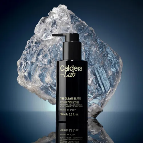 Vista 5 de Caldera + Lab The Clean Slate Limpiador Facial Espumoso Orgánico para Hombres para Piel Seca, Sensible y Normal – Lavado Facial Exfoliante Vegano