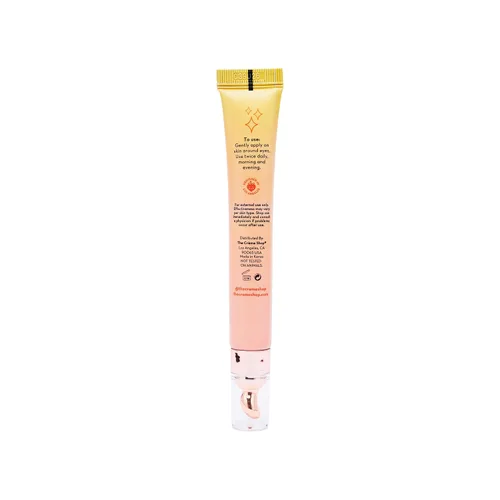 Vista 2 de The Crème Shop Klean Beauty Awake Eye Crème, vitamina C, ácido hialurónico y cafeína, tratamiento para ojeras debajo de los ojos