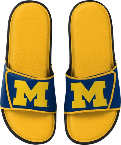 Vista 273 de FOCO Sandalias deportivas de espuma para ducha con logotipo de equipo universitario de la NCAA para hombre