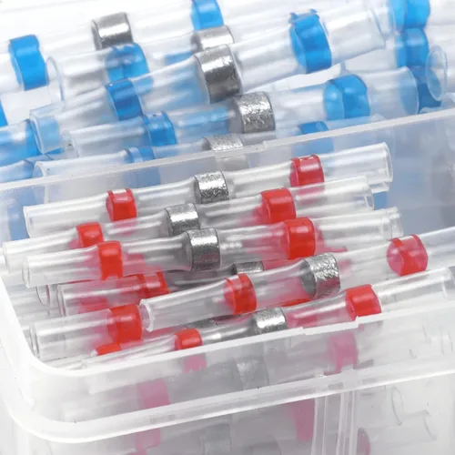 Vista 7 de Electrical Wire Crimp Terminals, Simple Transparent Shell, Heat Shrink End Connectors for Solder Ring Terminals(100pcs Boxed)
