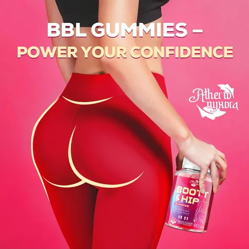 Vista 9 de Gomitas Booty para Mujeres - Gomitas BBL con Péptidos de Colágeno Bovino - Mezcla Herbal con Aguaje, Fenogreco, Kwao Krua, Yam Silvestre, Cardo