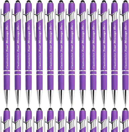 Vista 28 de Bolígrafos personalizados con lápiz capacitivo, bolígrafos grabados personalizados, impresos con tu logotipo o mensaje para Navidad, graduación