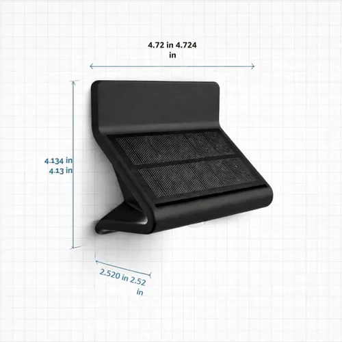 Vista 7 de AURAXY Luces de inundación de seguridad LED con sensor de movimiento solar impermeable para exteriores, funciona con pilas, luz de pared activada