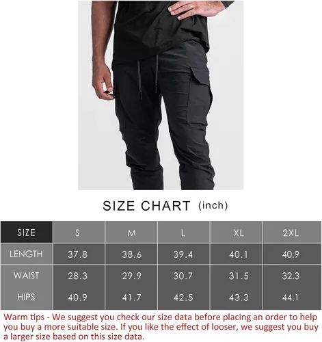 Vista 7 de Surenow Pantalones deportivos para correr para hombre, ligeros, delgados, de secado rápido, cónicos, de senderismo, pantalones deportivos
