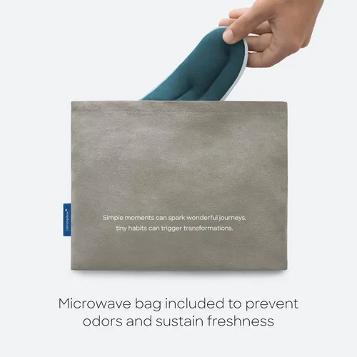 Vista 4 de Ostrichpillow - Envoltura para el cuello con calefacción para microondas, terapia suave de calor y frío