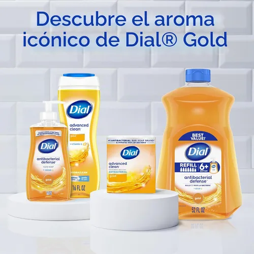 Vista 7 de Dial Gel de baño, complejo Hydraclean y vitamina E, dorado, 16 onzas