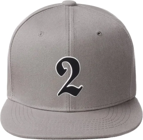 Vista 718 de Daxton Gorra clásica con visera de billete plano con letras del alfabeto inglés antiguo de la A a la Z