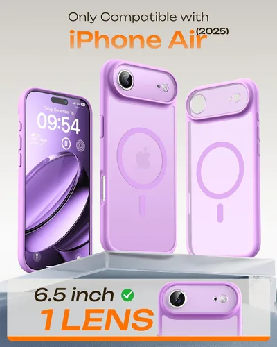 Vista 463 de TOCOL Funda para iPhone 11, compatible con Magsafe, protección completa de cámara, imanes integrados, protección contra caídas, funda translúcida