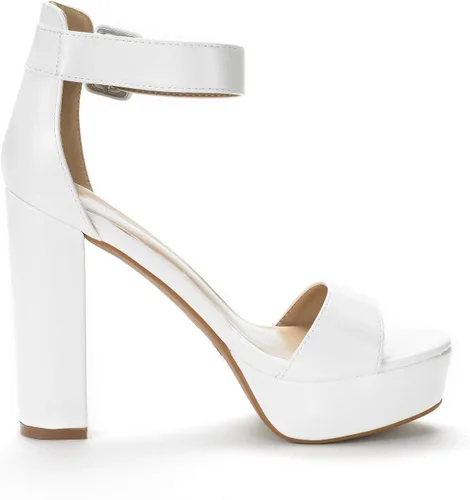 Vista 4 de DREAM PAIRS - Sandalias de plataforma con tacón alto para mujer