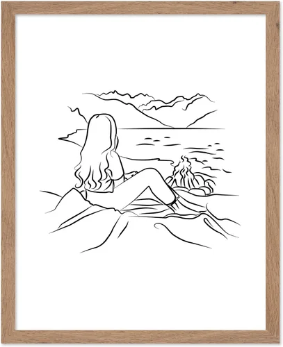 Vista 58 de Poster Master Swan Floaty Poster - Retro Woman Print - Pool Art - Swimming Illustration - Line Sketch - Abstract Design - Chic Boho Decor - Great