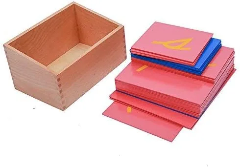 Vista 5 de DANNI Juguetes para bebés Montessori Language Lower Case Papel de lija Letras Cursiva Tablero de Rastreo Temprano Preescolar Cumpleaños