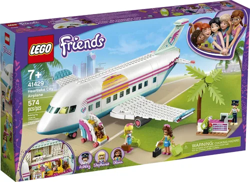 Vista 4 de LEGO Friends Heartlake City Airplane 41429, incluye Friends Stephanie y Olivia, y muchos accesorios divertidos para avión para despertar tiempos