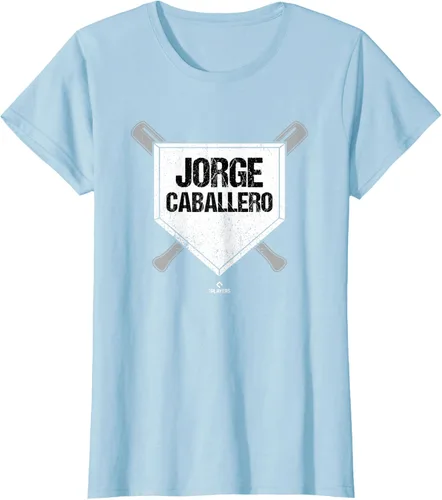 Vista 3 de Homeplate Gameday Jorge Caballero Prospect Baseball Fan Gear Camiseta, Negro