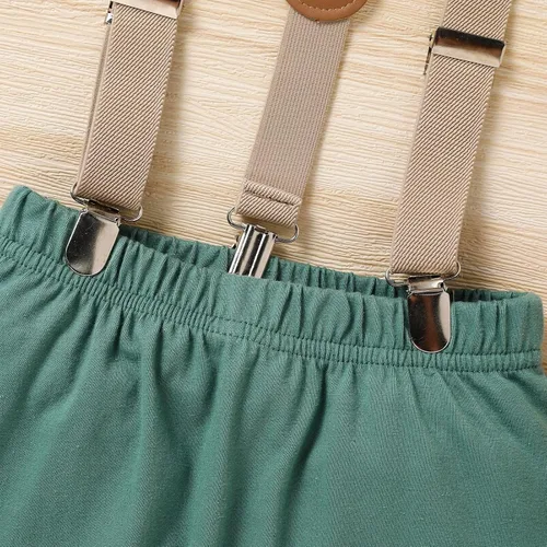 Vista 6 de GRNSHTS Ropa divertida de primer cumpleaños para bebé niño, mameluco con pajarita, mameluco para tartas