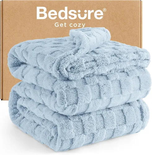 Vista 49 de Bedsure GentleSoft - Manta verde salvia para sofá, manta de forro polar a cuadros, regalos de Navidad para mujeres, hombres y niñas, bonita manta