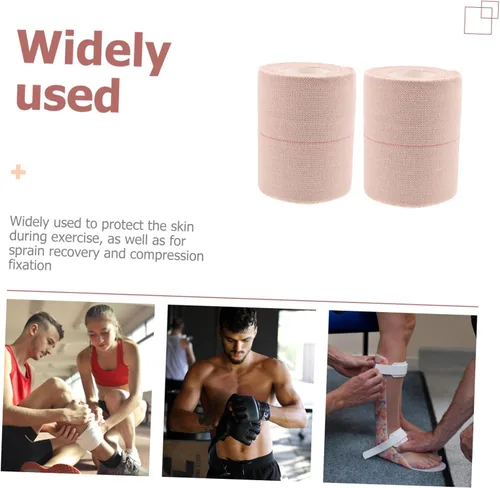 Vista 2 de BESPORTBLE Cinta autoadhesiva para soporte de muñeca, cinta elástica para deportes, vendaje cohesivo de presión