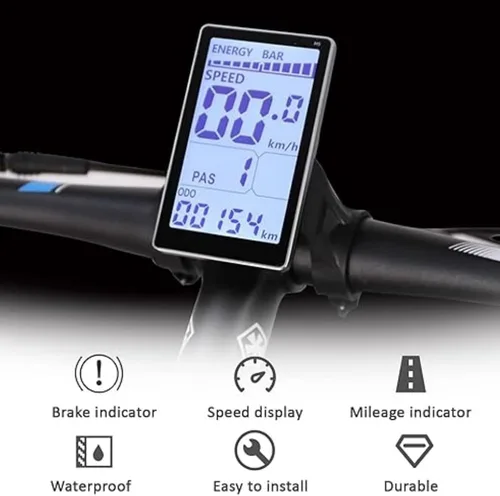 Vista 2 de TZ5 LCD-M5 Medidor de pantalla LCD de bicicleta eléctrica Conector impermeable de 5 pines 24V-60V Universal Ebike Pantalla Panel de control E-Bike