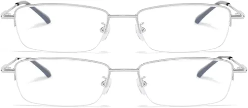 Vista 2 de Paquete de 2 lentes de miopía para computadora, bloqueo de luz azul, lentes ligeros para miopía