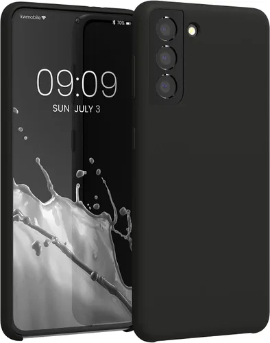 Vista 253 de kwmobile Funda compatible con Samsung Galaxy S9 - Funda de silicona TPU con acabado suave - Blue Reef
