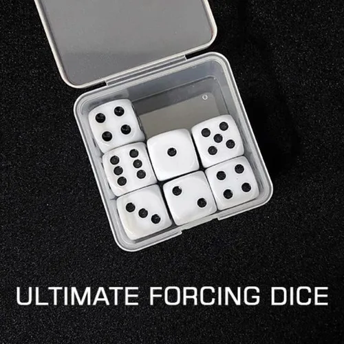 Vista 3 de SUMAG Ultimate Forcing Dice Trucos de magia Primer plano Sala Ilusiones Trucos Mentalismo Props Bar Trick Force Un número de dados de puntos mágicos