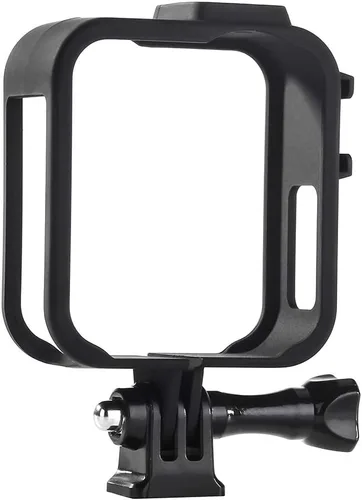 Vista 3 de Marco de carcasa para GoPro Max Negro Carcasa protectora Accesorios de montaje de jaula con enchufe móvil de extracción rápida y tornillo (negro)