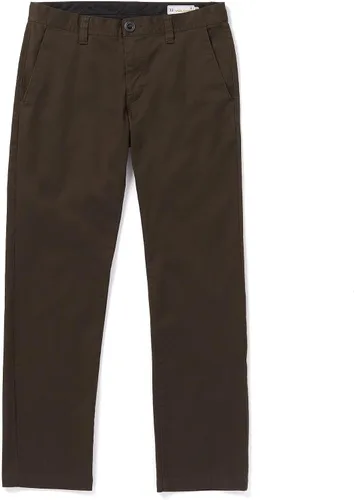 Vista 12 de Volcom Frickin - Pantalón chino elástico moderno para hombre, pantalones de sarga elásticos para uso diario Negro