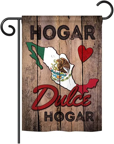Vista 6 de Country Mexico Hogar Dulce Garden House - Juego de banderas de nacionalidad regional, nacionalidad internacional, mundo particular, área pequeña