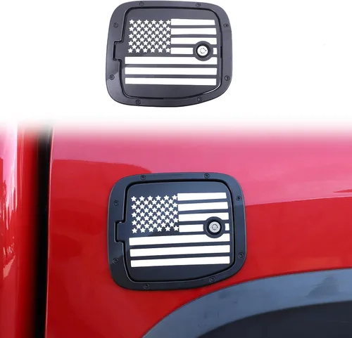 Vista 15 de HAPPYHORSE Tapa de Repuesto para Tanque de Combustible con Cerradura Antirrobo Compatible con Toyot@ Tacoma 2016-2022 Tapa Decorativa de Llenado