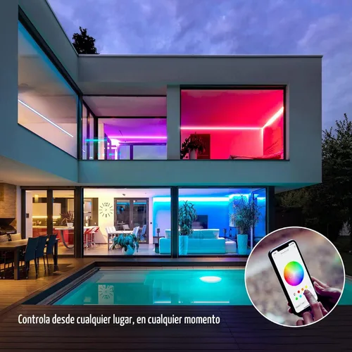 Vista 7 de Sengled Tira de luz LED multicolor inteligente Wi-Fi, 32.8 pies, no requiere concentrador, funciona con Alexa y Google Assistant, RGBW, alto brillo