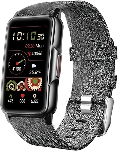 Vista 3 de Lamshaw Compatible con la correa de reloj inteligente Mindrose, correa de repuesto de tela tejida de nailon transpirable compatible con Mindrose H80