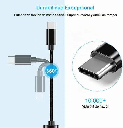 Vista 6 de Adaptador USB C a USB 3.0 [3 unidades], USB C macho a USB hembra OTG cable Thunderbolt3 a USB adaptador compatible con MacBook Pro/Air, iPhone 16