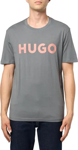 Vista 62 de Hugo Men's Print Logo Short Sleeve T-Shirt Blanco