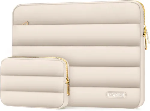 Vista 27 de MOSISO Funda para laptop de 13.3 pulgadas, 13-13.3 pulgadas funda de Marrón