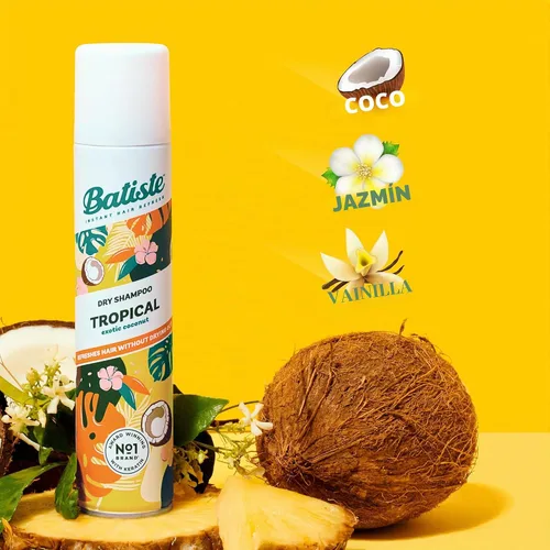 Vista 9 de Batiste Champú seco tropical, champú sin agua, 3.81 onzas, paquete de 3