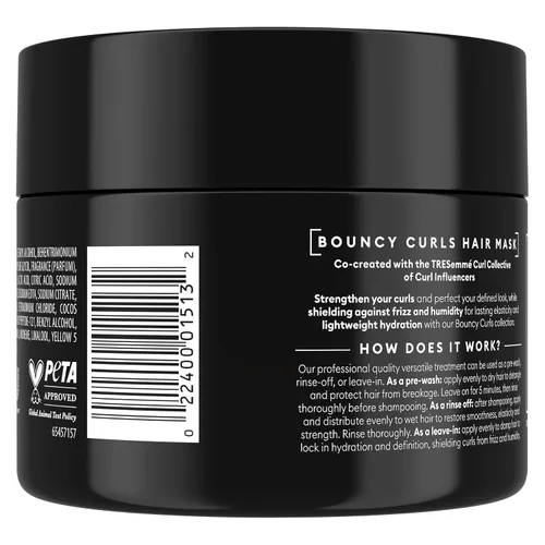 Vista 2 de TRESemmé Bouncy Curls - Máscara para el cabello multitarea con péptido 8 fl