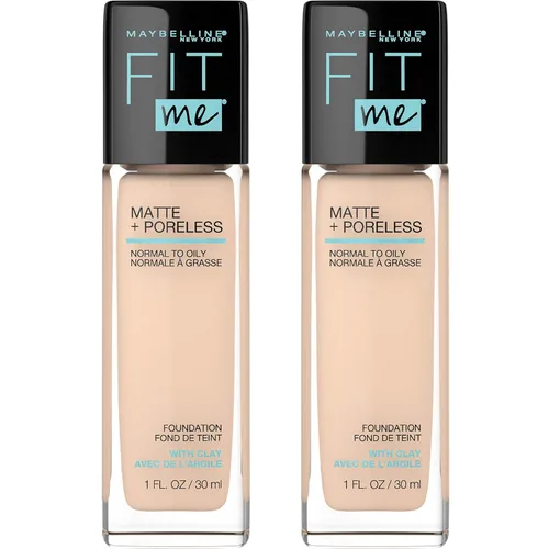 Vista 13 de Maybelline New York Fit Me Matte + Poreless Base Líquida, Formato de Bolsa, 220 Natural Beige, 1.3 onzas 220 Beige natural