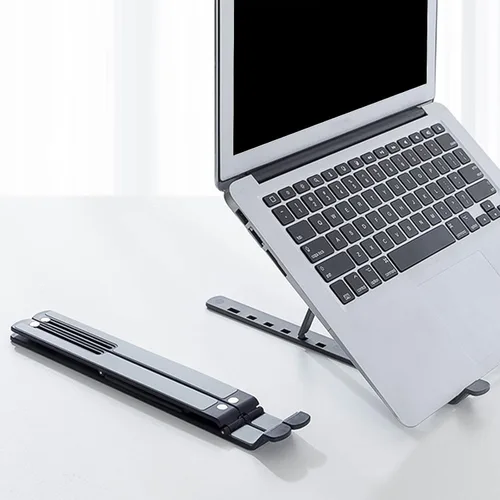 Vista 4 de Foldable Desk Laptop Stand Notebook Adjustable 6 Gear Portable Laptop Holder for Tablet Laptop Desktop Stand