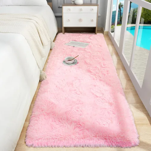 Vista 69 de Foxmas Alfombras de Área Suaves y Esponjosas para Dormitorio, Habitación de los Niños, Alfombra de Guardería de Felpa Peluda, Alfombras Peludas