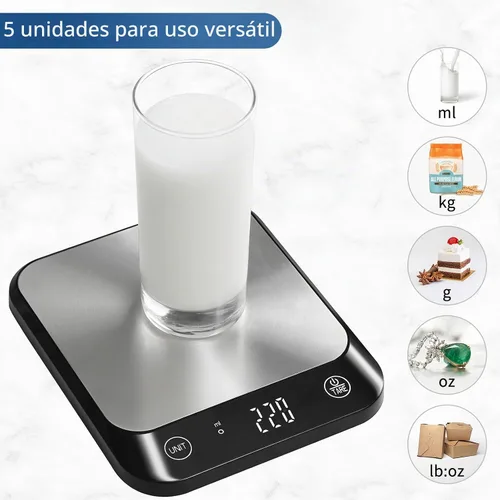 Vista 4 de Vitafit Báscula digital de cocina de alimentos de 22 libras, alta precisión garantizada por la fábrica profesional de pesaje desde 2001, pérdida