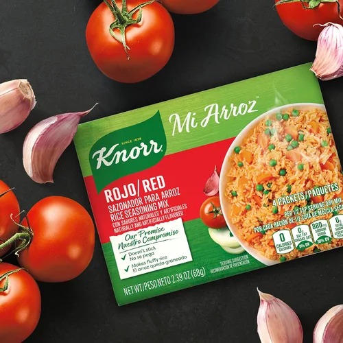Vista 13 de Knorr La mezcla de condimentos de arroz Mi Arroz añade sabor auténtico a cualquier plato Rojo/Rojo delicioso sabor casero en nuestros condimentos