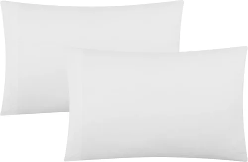 Vista 10 de Evolive Juego de 2 fundas de almohada de microfibra cepillada ultra suave con cierre de sobre (tamaño estándar de 20 x 30 pulgadas, color negro)