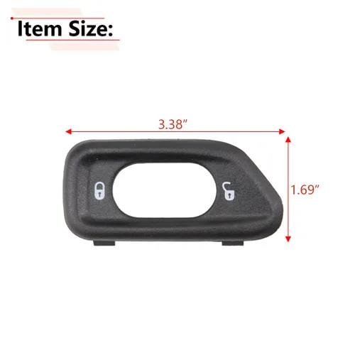 Vista 4 de RLB-HILON Bisel del interruptor de cerradura de puerta, compatible con Jeep