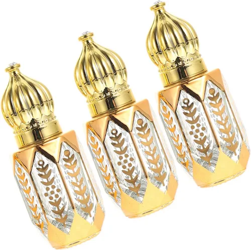 Vista 2 de Ipetboom 9 botellas de rodillo para aceites esenciales con fugas delicadas, frascos de perfume portátiles, masajes para viajes y uso diario