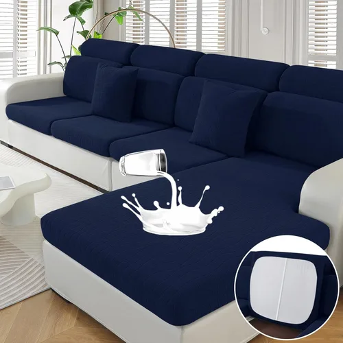 Vista 33 de MAXIJIN Fundas impermeables para cojín de sofá Fundas elásticas para asiento de sofá Fundas lavables, Fundas seccionales para cojines de exterior