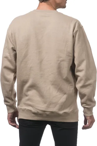 Vista 2 de Pro Club Sudadera pesada de forro polar con cuello redondo de 13 onzas para hombre