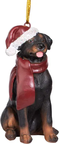 Vista 21 de Design Toscano - Figura de perro para decoración navideña.