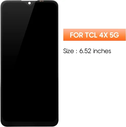 Vista 2 de Pantalla para TCL 4X 5G Reemplazo de pantalla para TCL T601DL CD Pantalla 4X 5G Pantalla táctil Digitalizador Asamblea Piezas de reparación (negro)
